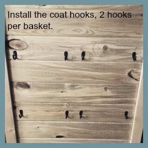 Install your coat hooks.