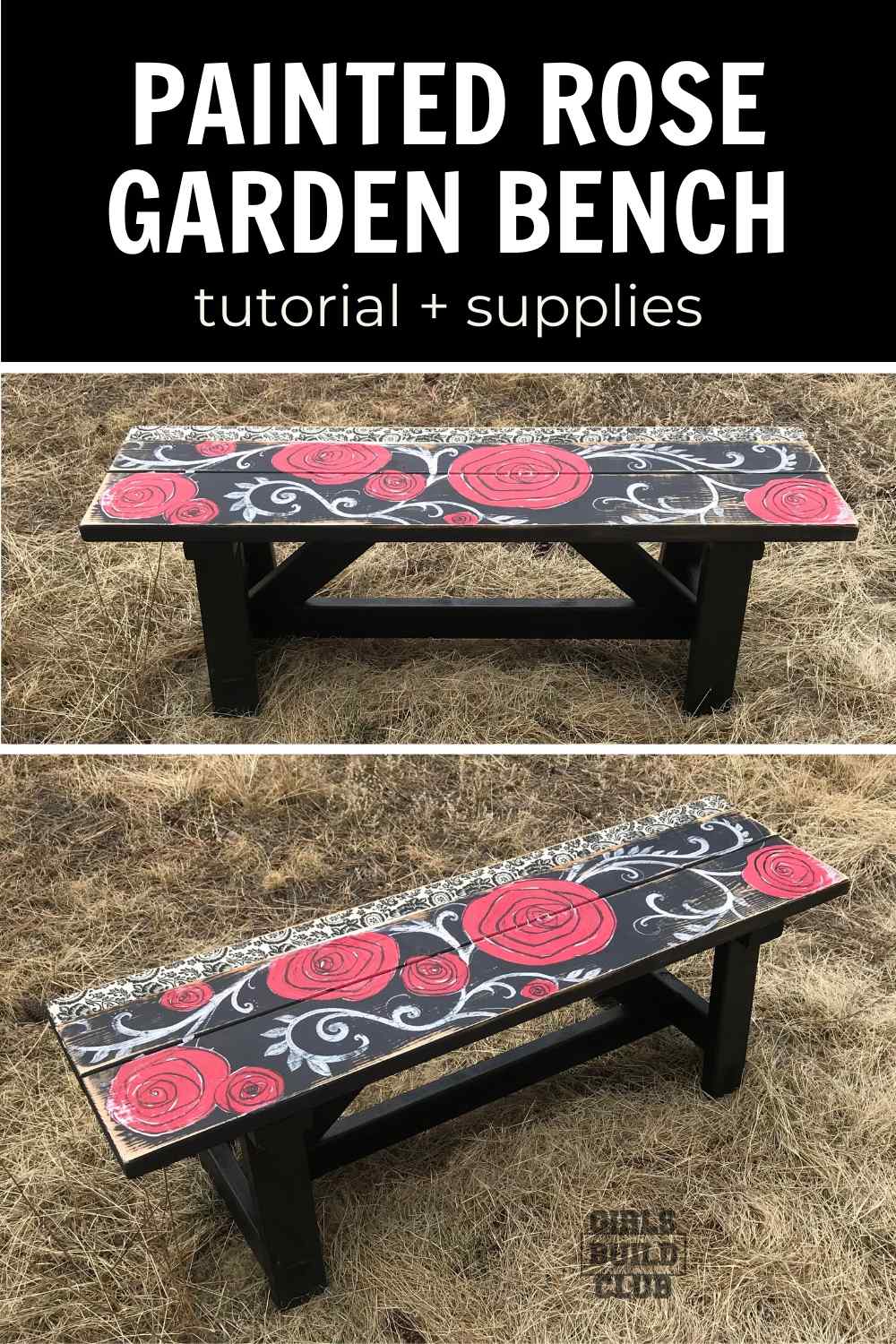 Let's paint the rose garden bench! I'll show you how to paint this floral motif on your furniture, the paint i used, and then decoupage some paper accents on it, too. It's not that hard! and I only used craft paint. :) Fun eclectic boho decor diy