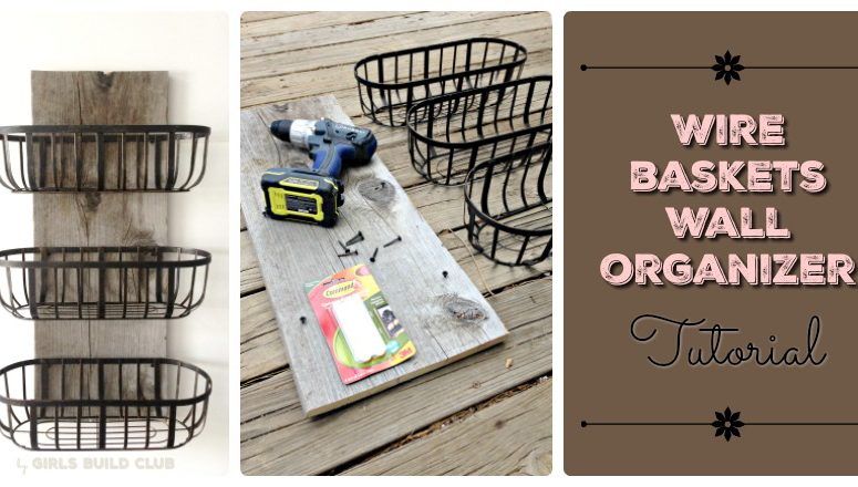 Wire Baskets Organizer DIY