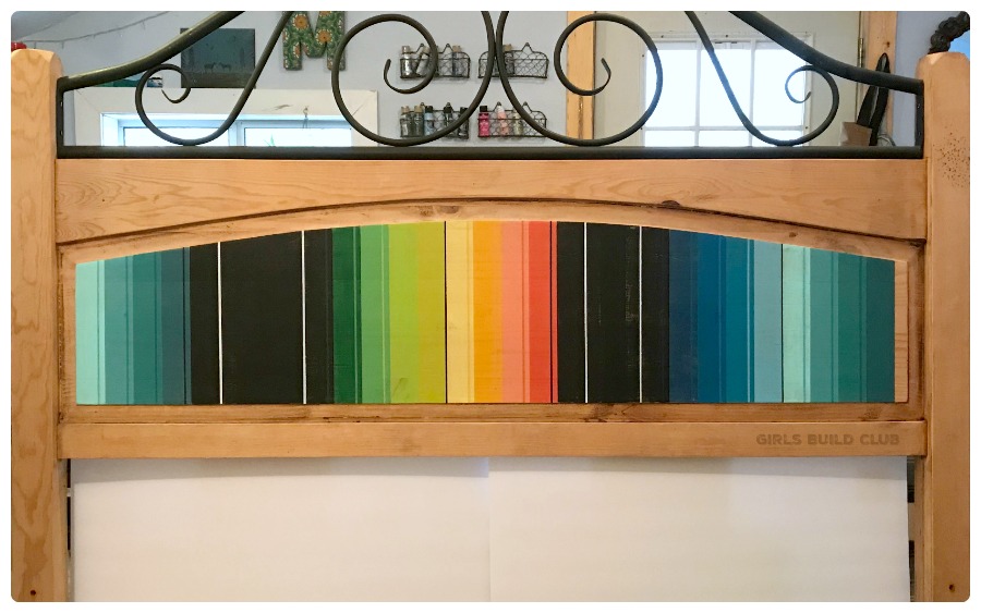 I'll show you how to paint the striped Serape Headboard. It's not difficulty, but it does take some time!