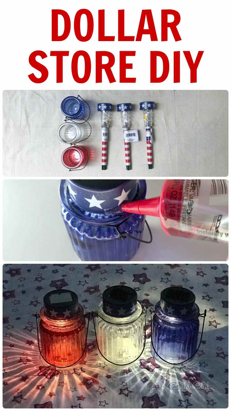 Dollar Store DIY for 4th of July Decor