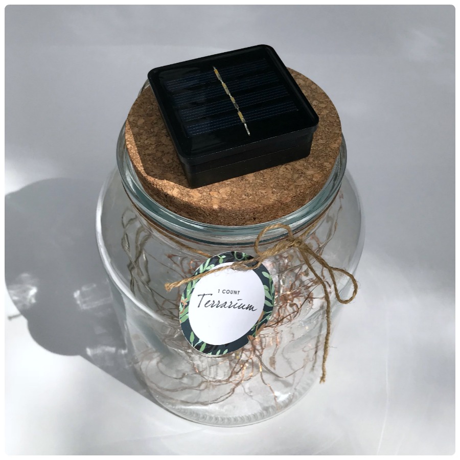Make this pretty solar lights star jar for $10