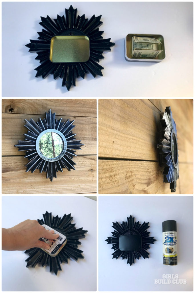 Make your own Secret Stash Mirror in about 15 minutes, for under $7, with dollar store mirror and puzzle tin!  Click to visit the article to see how.