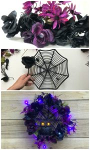 DIY halloween wreath with spooky owl! A dollar tree decor for your halloween party decoration or halloween wedding