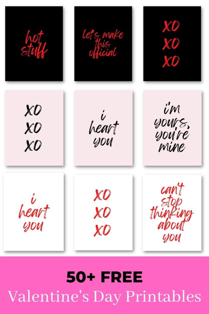 50+ Free Valentine's Day Printables - for free