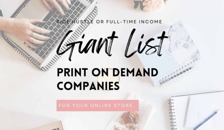 Giant List of Print On Demand Companies (POD)