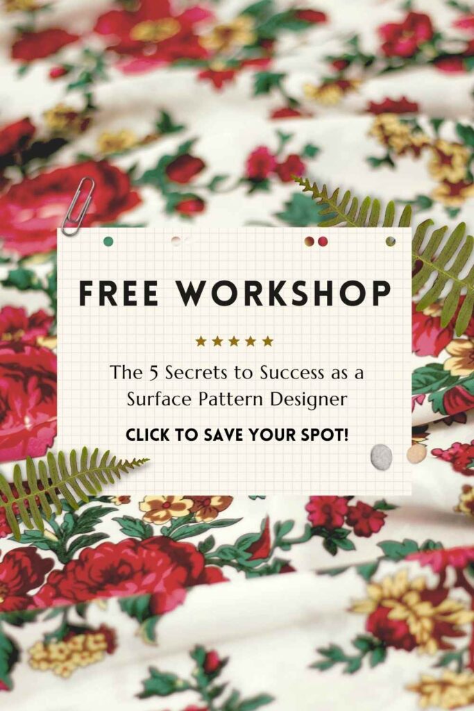 Free Workshop on the secrets to surface pattern design!